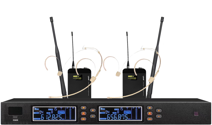 一拖二无线头戴话筒(普通）